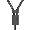 Kabel przewód audio 3.5 mm mini jack - 2x RCA 1.5m czarny