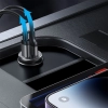 Mini ładowarka samochodowa 30W USB-A QC3.0 USB-C PD czarna
