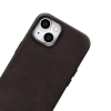 Skórzane etui iPhone 14 Plus magnetyczne z MagSafe Oil Wax Premium Leather Case ciemny brąz