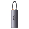8w1 HUB adapter StarJoy USB-C do USB-C PD 3x USB-A HDMI RJ-45 SD TF szary