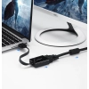 Adapter przejściówka HDMI - VGA micro USB AUX audio 3.5 mm mini jack czarny
