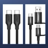 Kabel przewód USB-C do ładowania i transferu danych 3A 3m czarny