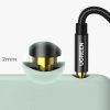 Kabel przewód audio AUX wtyczka prosta minijack 3.5 mm 1m czarny
