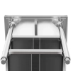 Stół blat roboczy centralny stalowy 2 półki 180 x 70 cm do 600 kg