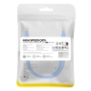Kabel przewód sieciowy Ethernet Cat 6 RJ-45 1000Mb/s skrętka 0.5m niebieski