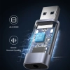Adapter przejściówka audio na słuchawki USB-A do miniJack 3.5mm szary