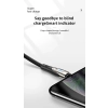 Kabel przewód USB-A - microUSB 3A wskaźnik ładowania 1.2m czarny