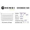 Pojemnik na jajka 8 tacek na 120 jaj OVOBOX 18 l 355 x 325 x 200 mm