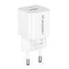 Ładowarka sieciowa GaN QC3.0 USB-A USB-C PD 33W biała
