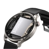 Smartwatch okrągły Venture Series z opcją odbierania połączeń + srebrna bransoleta - szary