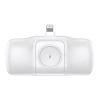 Mini powerbank 5000mAh 15W iPhone Lightning i ładowarką do Apple Watch - biały