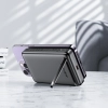 Powerbank 10000mAh indukcyjny magnetyczny z opcją podstawki PD 20W + kabel - czarny