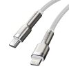 Kabel przewód Cafule Series Metal Data USB-C - iPhone Lightning 20W PD 1m - biały