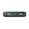 Powerbank 10000mAh USB-C USB-A 22.5W SCP QC PD - czarny
