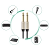 Kabel przewód audio mono TS jack 6.35mm - jack 6.35mm 3m - szary