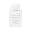 Kabel przewód Samsung Combo USB-A - micro USB i USB-C 1.5m - biały