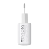 Ładowarka sieciowa 2x USB-C 20W PD QC 3.0 - biała