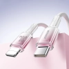 Kabel przewód Crystal-Clear Series 30W USB-C - iPhone Lightning 1.2m - biały