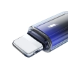 Kabel przewód Crystal-Clear Series 3A USB-A - iPhone Lightning 1.2m - czarny