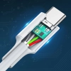 Kabel przewód USB-C - USB-C PD QC AFC 2m - biały