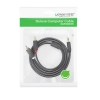 Kabel przewód audio 3.5mm minijack (męski) - 2RCA (męski) 2m - szary