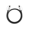 Kabel przewód optyczny audio Toslink SPDIF 2m - szary