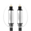 Kabel przewód optyczny audio Toslink SPDIF 2m - szary