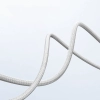 Kabel przewód USB-C - iPhone Lightning MFi 1m - srebrny