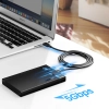 Kabel przewód USB-A 3.0 - USB-C 3A 1.5m - czarny