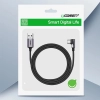Kabel przewód kątowy USB-A - USB-C 3A 3m - szary
