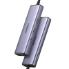 6w1 HUB adapter USB-C - 3x USB-A 3.0 / HDMI / RJ45 / USB-C PD - szary
