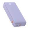 Powerbank 20000mAh Airpow Fast Charge 20W z kablem USB USB-C 50cm - fioletowy
