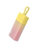 Powerbank Popsicle 5200mAh 20W z kablem Lightning 60W/20V/3A/30cm - zółto-różowy