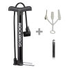Pompka rowerowa podłogowa 120psi / 8bar końcówki do piłek materacy - czarna