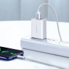 Kabel przewód w oplocie USB-A - USB-C QC 3.0 AFC i FCP 3A 2m - biały