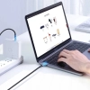 Kabel przewód w opocie USB-C - USB-C PD QC FCP 100W 5A 480Mb/s 1.5m - szary