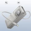 Powerbank Free2Pull 10000mAh 30W z portem USB-C i rozwijanym kablem USB-C - szary