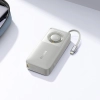 Powerbank Free2Pull 10000mAh 30W z portem USB-C i rozwijanym kablem USB-C - szary