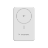 Powerbank magnetyczny Qi2 10000mAh z podstawką USB-A USB-C 22.5W PD - biały