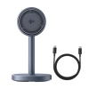 2w1 Ładowarka indukcyjna Orbit 2 Pro MagSafe Qi2 20W z chłodzeniem - szara