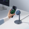 2w1 Ładowarka indukcyjna Orbit 2 Pro MagSafe Qi2 20W z chłodzeniem - szara