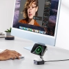3w1 Ładowarka indukcyjna MagSafe Qi2 USB-C do telefonu słuchawek - czarna