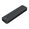 Hub CT2U3-13AB z włącznikami 13x USB-A - czarny