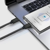 Kabel przewód w oplocie USB-C 60W 1.5m - czarny