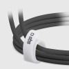 Kabel przewód w oplocie USB-C 60W 1.5m - czarny