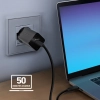 Ładowarka sieciowa GaN z Power Delivery 65W - czarna