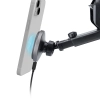 Uchwyt na smartfona teleskopowy z ładowarką bezprzewodową MagSafe na szybę i deskę - czarny