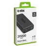 Powerbank 20000 mAh PD USB-C USB-A Micro-USB 20W - czarny