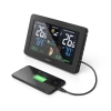Stacja pogody Hama Premium z kolorowym wyświetlaczem USB - czarna