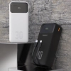 Powerbank 30000mAh z wbudowanymi kablami PD 22.5W - biały
